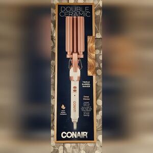 Conair double ceramic triple barrel weaver